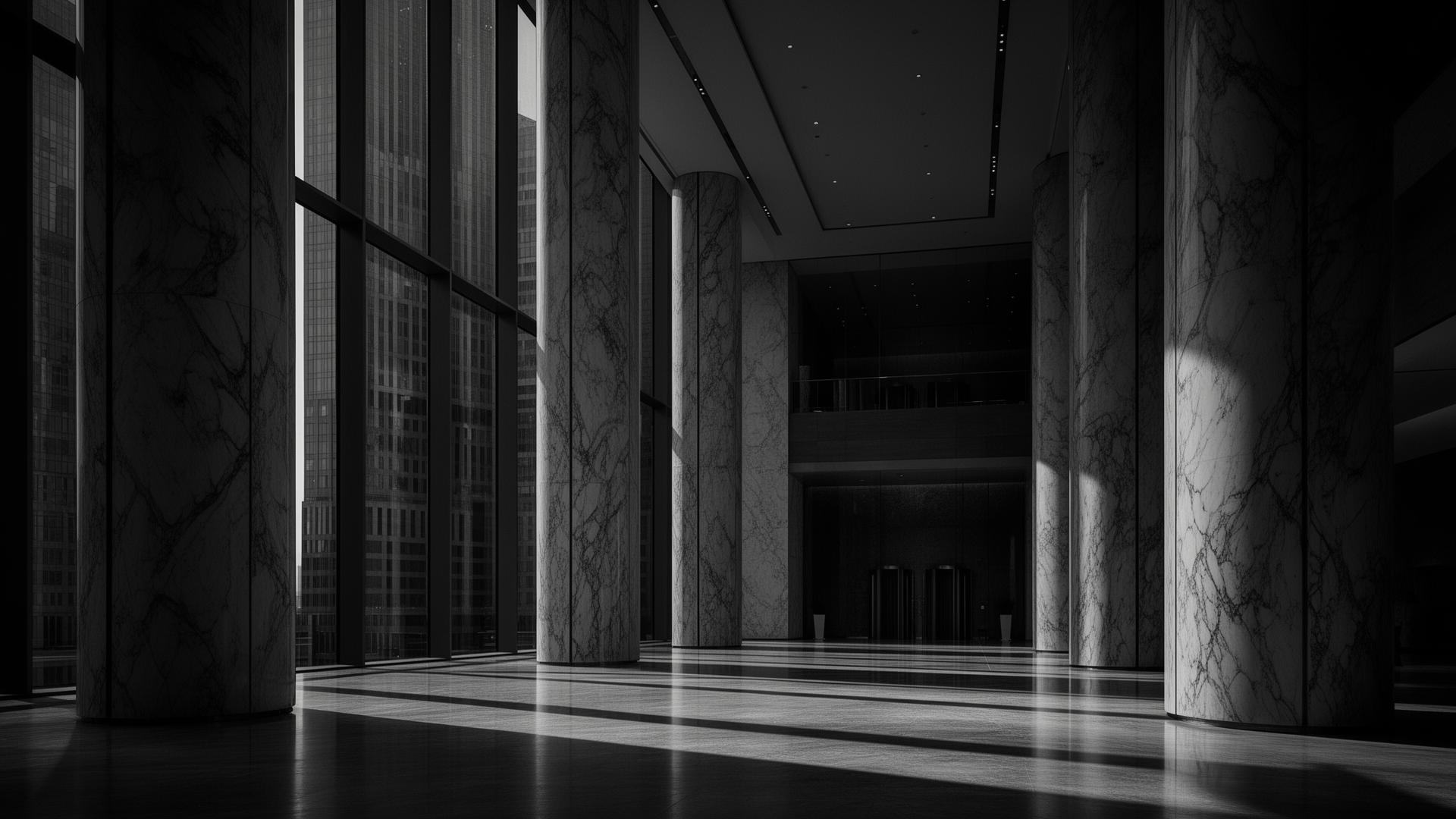 Architectural marble interior